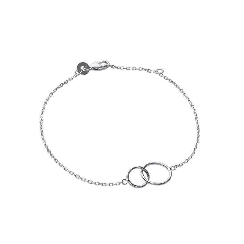 Armband mit verschlungenen Ringen 925er Silber