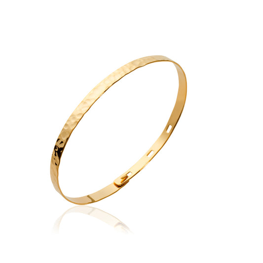 Armreif vergoldet und gehämmert