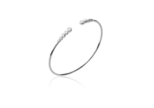 Armreif aus Sterlingsilber mit Zirkonia