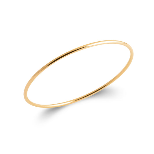 schlichter runder Armreif 16Karat vergoldet