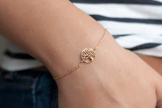 Baum des Lebens Armband - 16K Vergoldet