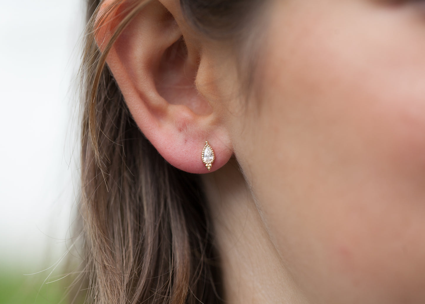 Ohrstecker Bindi Vergoldet - Ohrringe für Damen