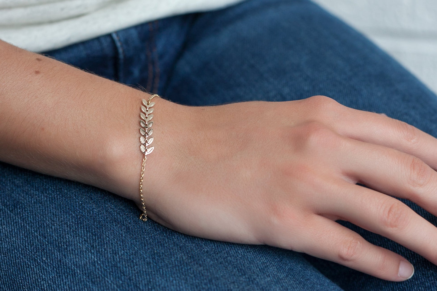 Armband mit Ähren - 16Karat vergoldet
