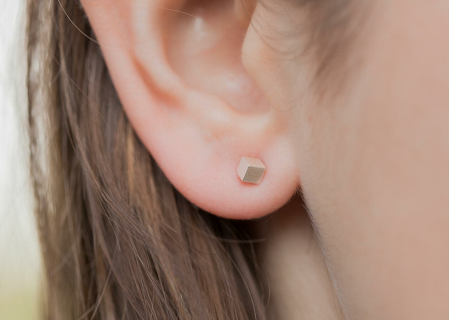 Wunderschönes Ohrsteckerpaar in Würfel Form aus Sterlingsilber
