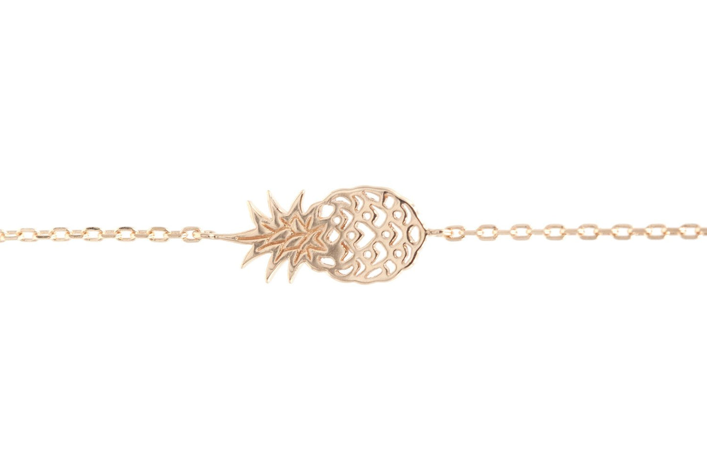 Armband mit Ananas - 16K Vergoldet