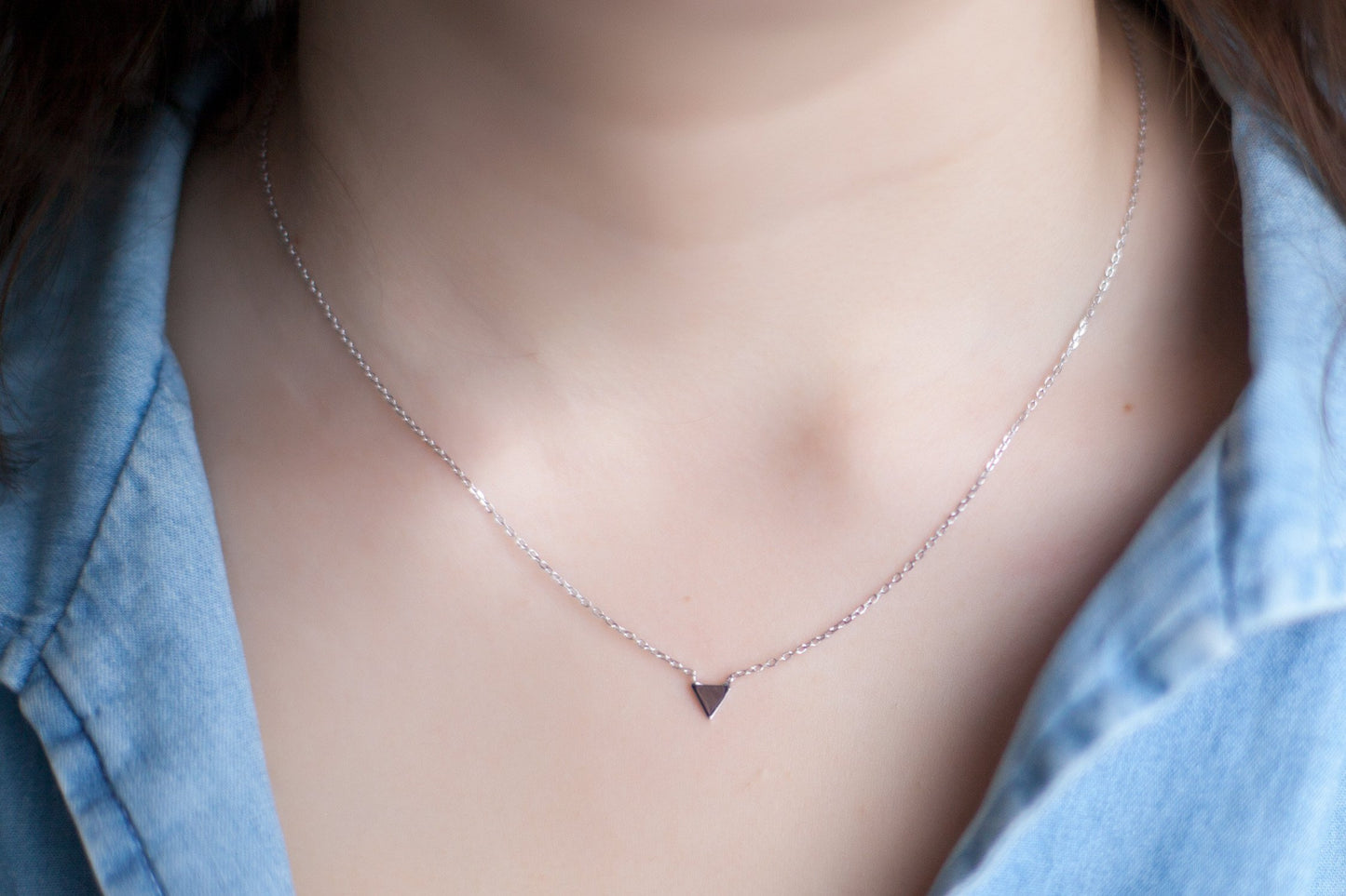 Kette mit Dreieck aus 925er Silber