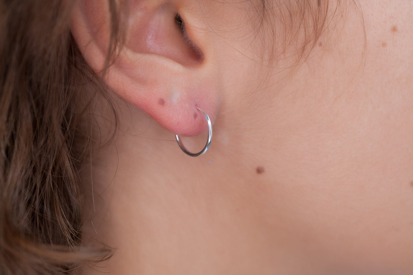 14mm silber creolen