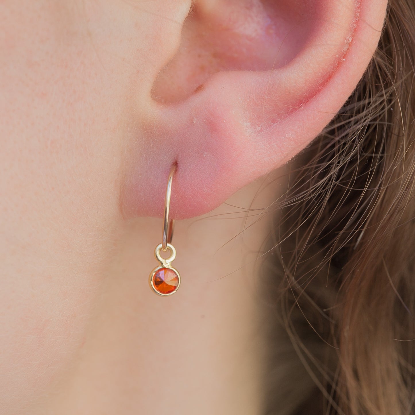 creolen vergoldet mit edelstein