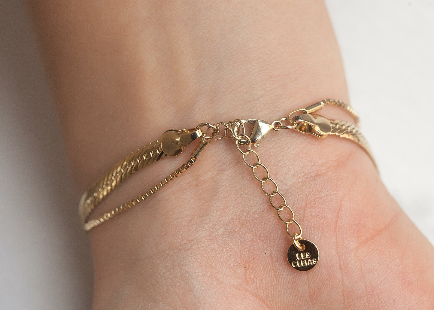 Doppelarmband - 16K vergoldet