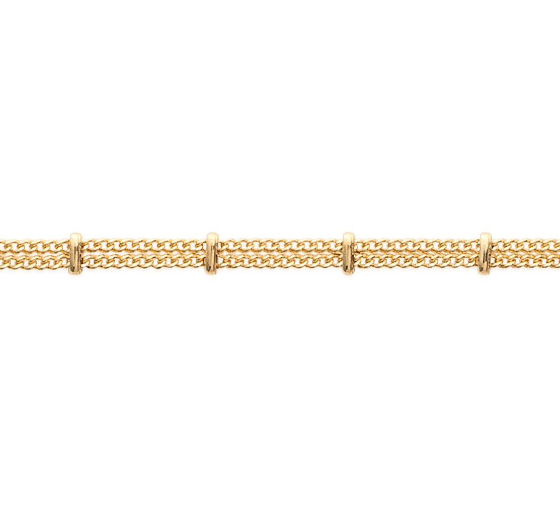 doppelarmband vergoldet