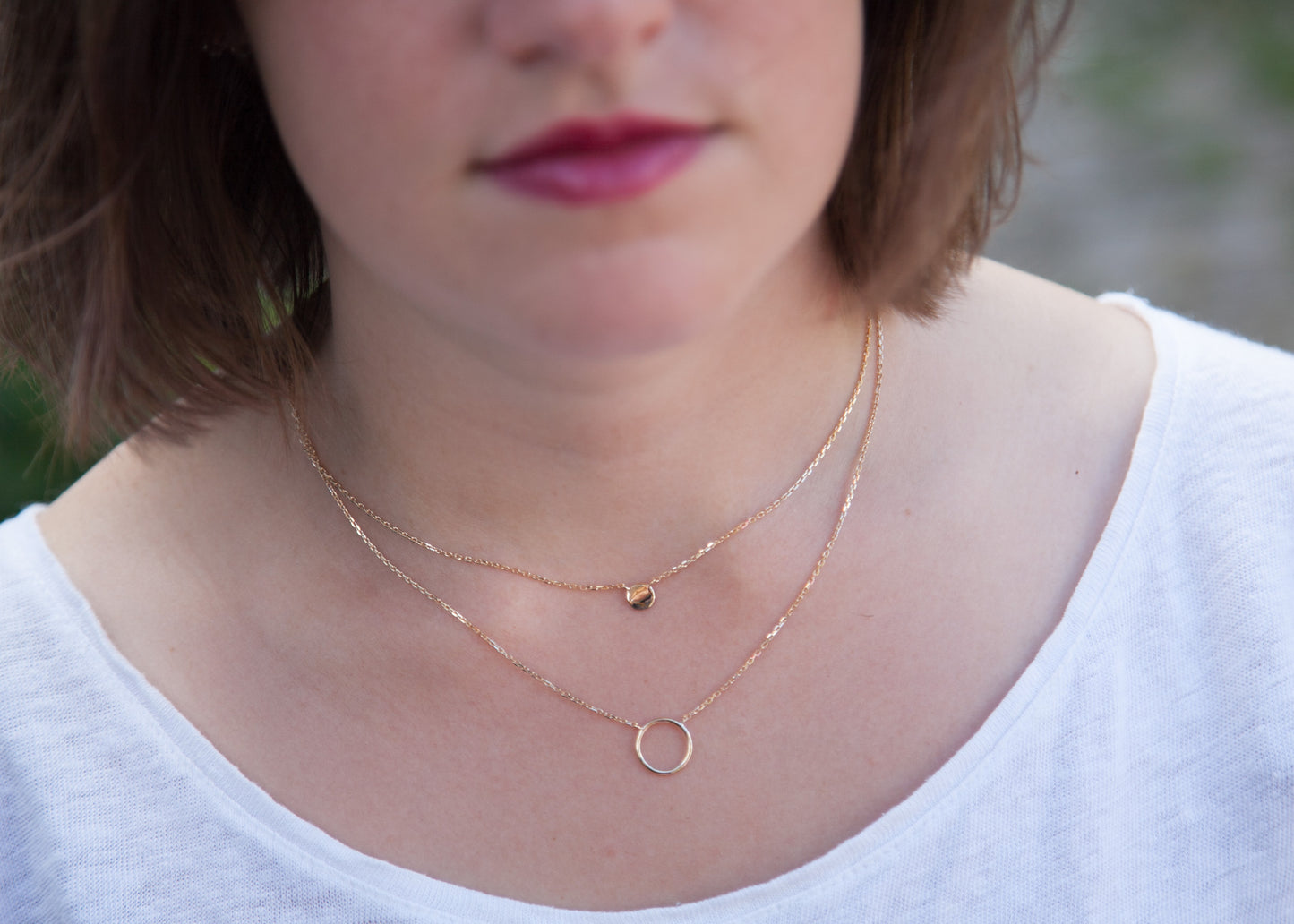 Doppelkette - 16 Karat vergoldet