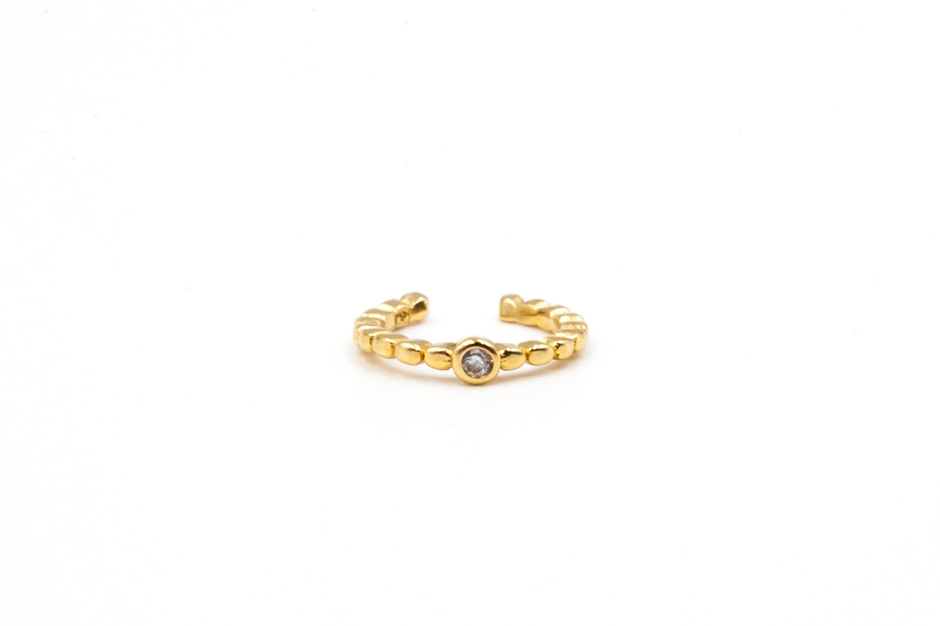 Ear cuff vergoldet mit strass