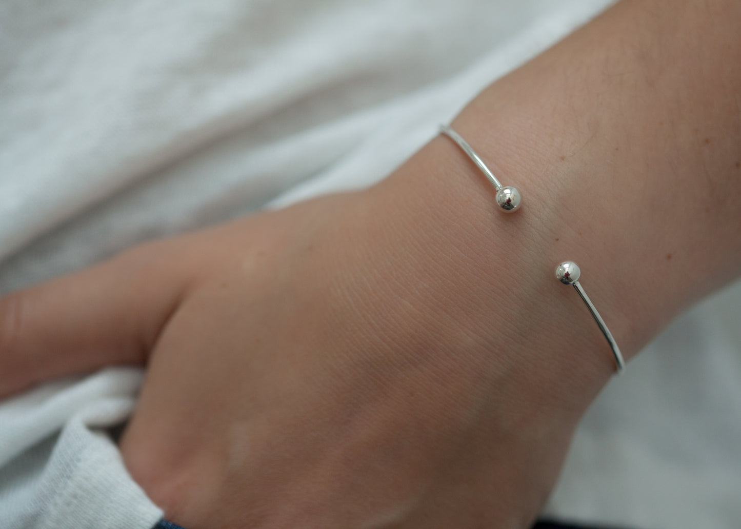 Feiner Armreif aus silber
