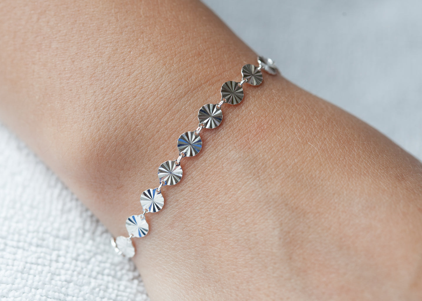 Vintage-Gliederarmband aus Silber