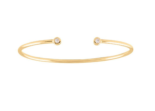 Armreif mit Zirkoniasteinen vergoldet