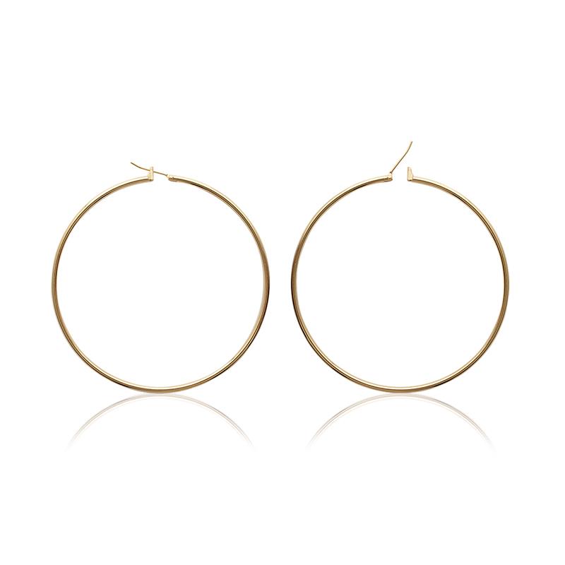 6 cm große Creolen  - 16Karat vergoldet