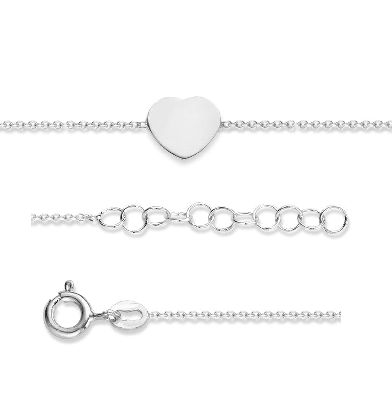Herz Armband aus Silber
