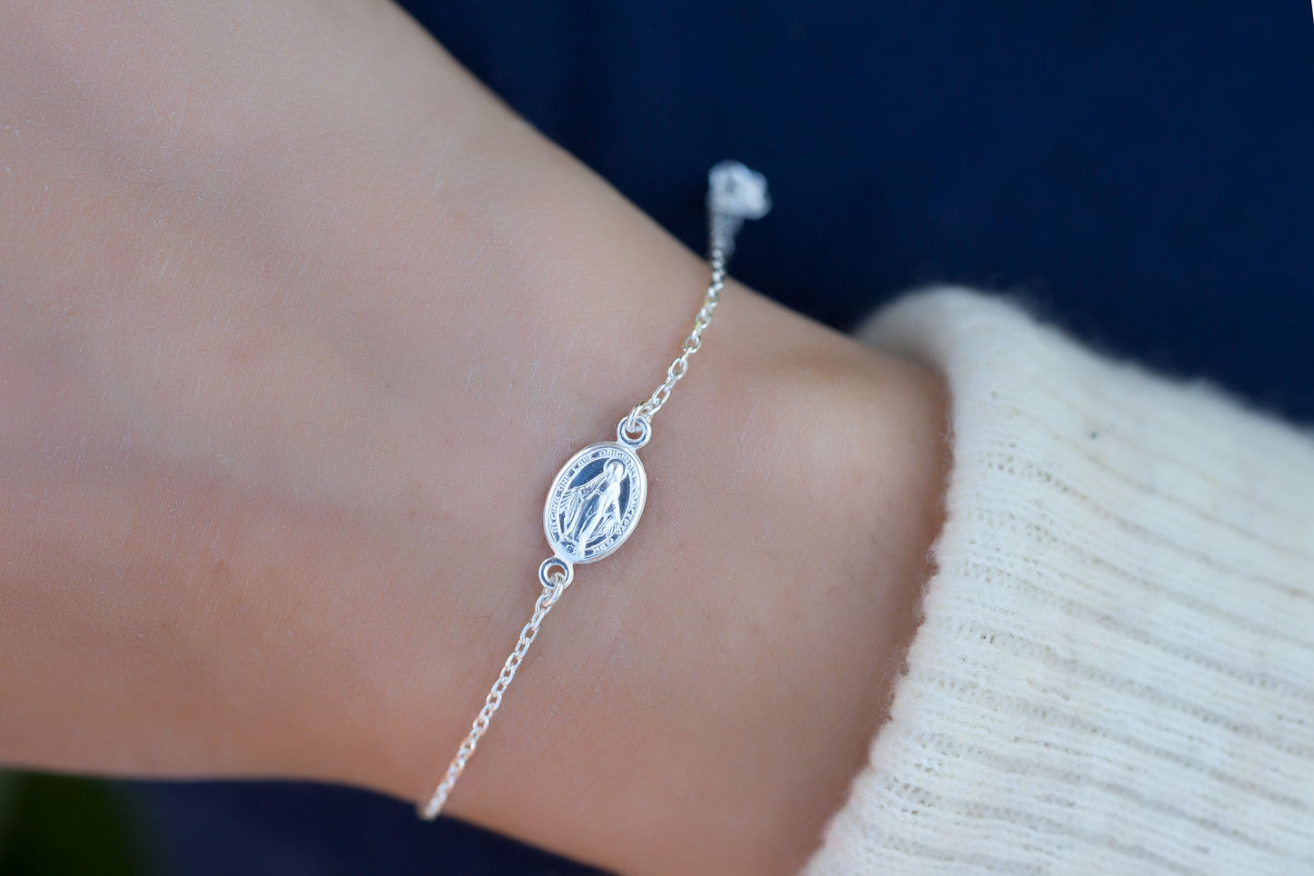 925 Silber, Armband "Heilige Maria"