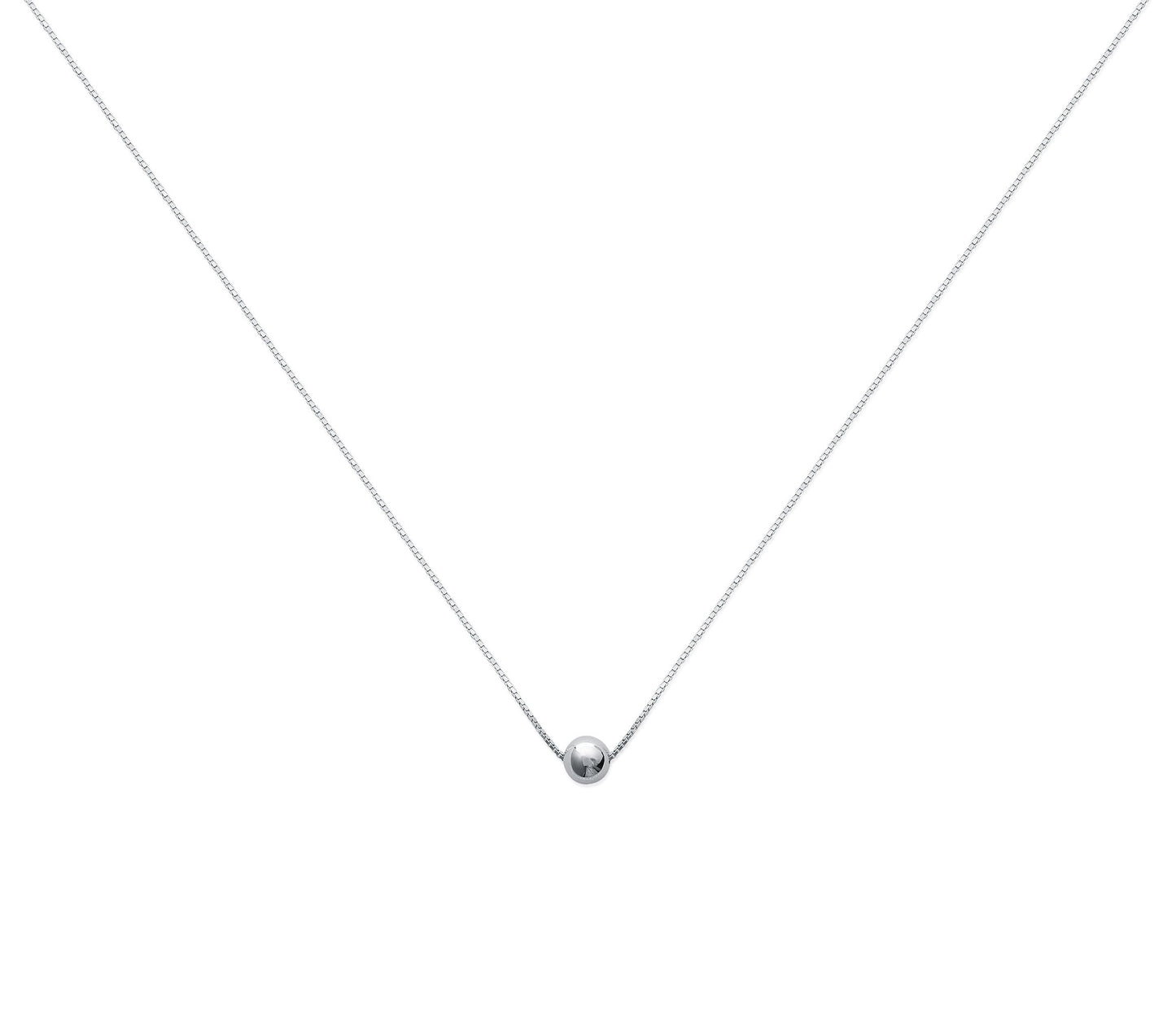 Kette mit Kugel Anhänger aus Silber