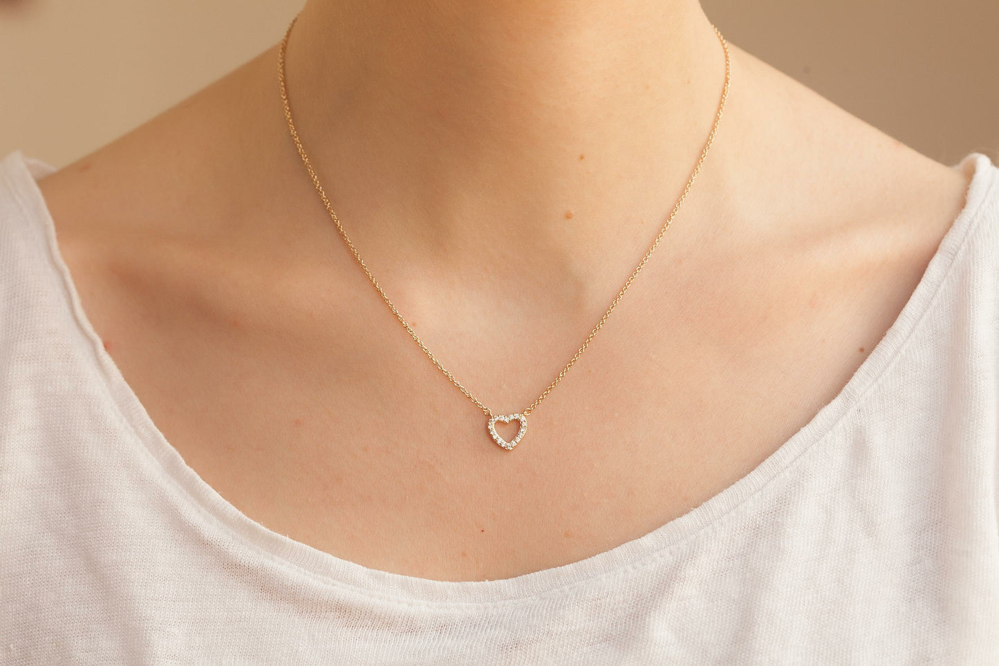 Herzkette mit Zirkonia Geschenkidee