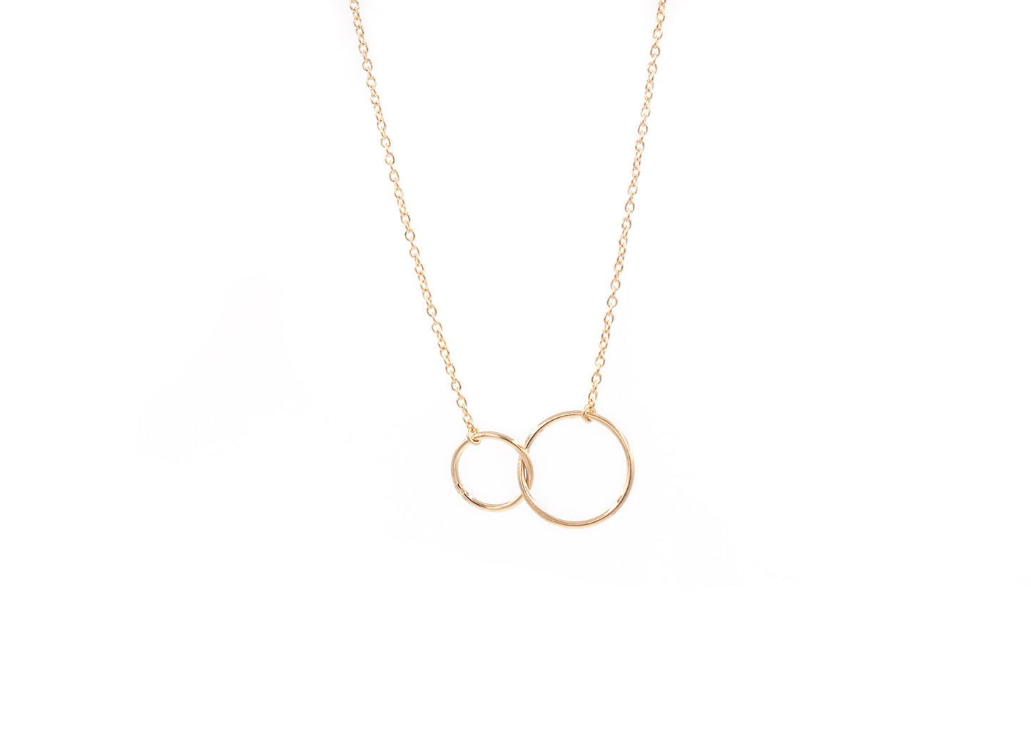 Zwei-Ringlein-Kette | 16Karat vergoldet