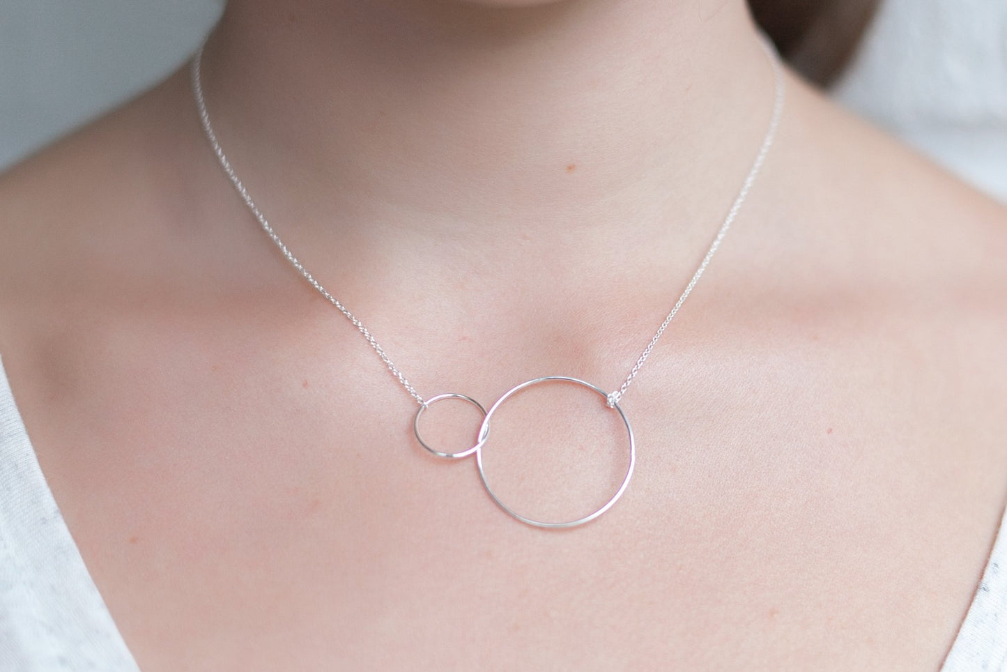 Kette mit Kreise aus Silber