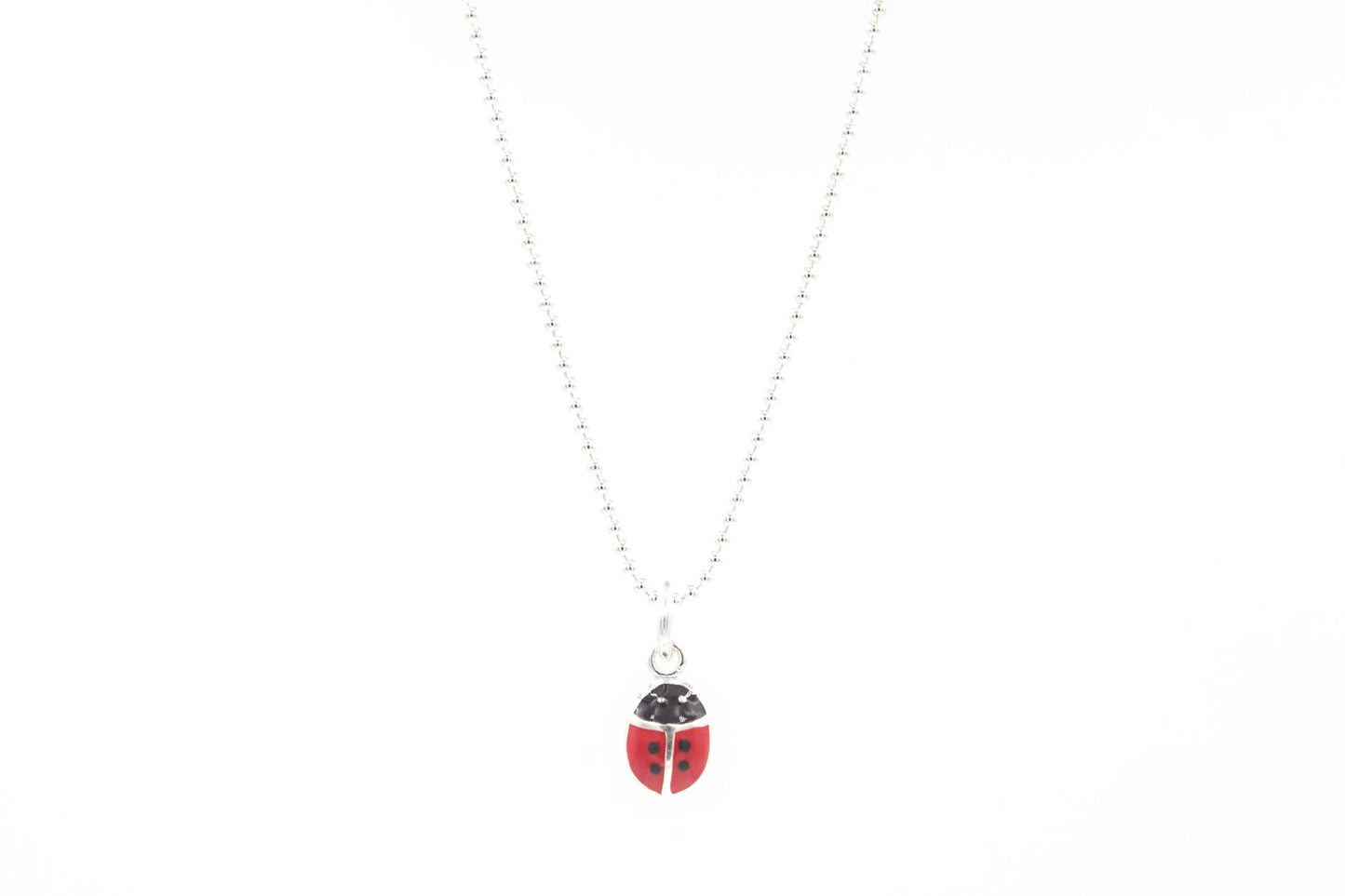 Kette mit Marienkäfer aus Silber