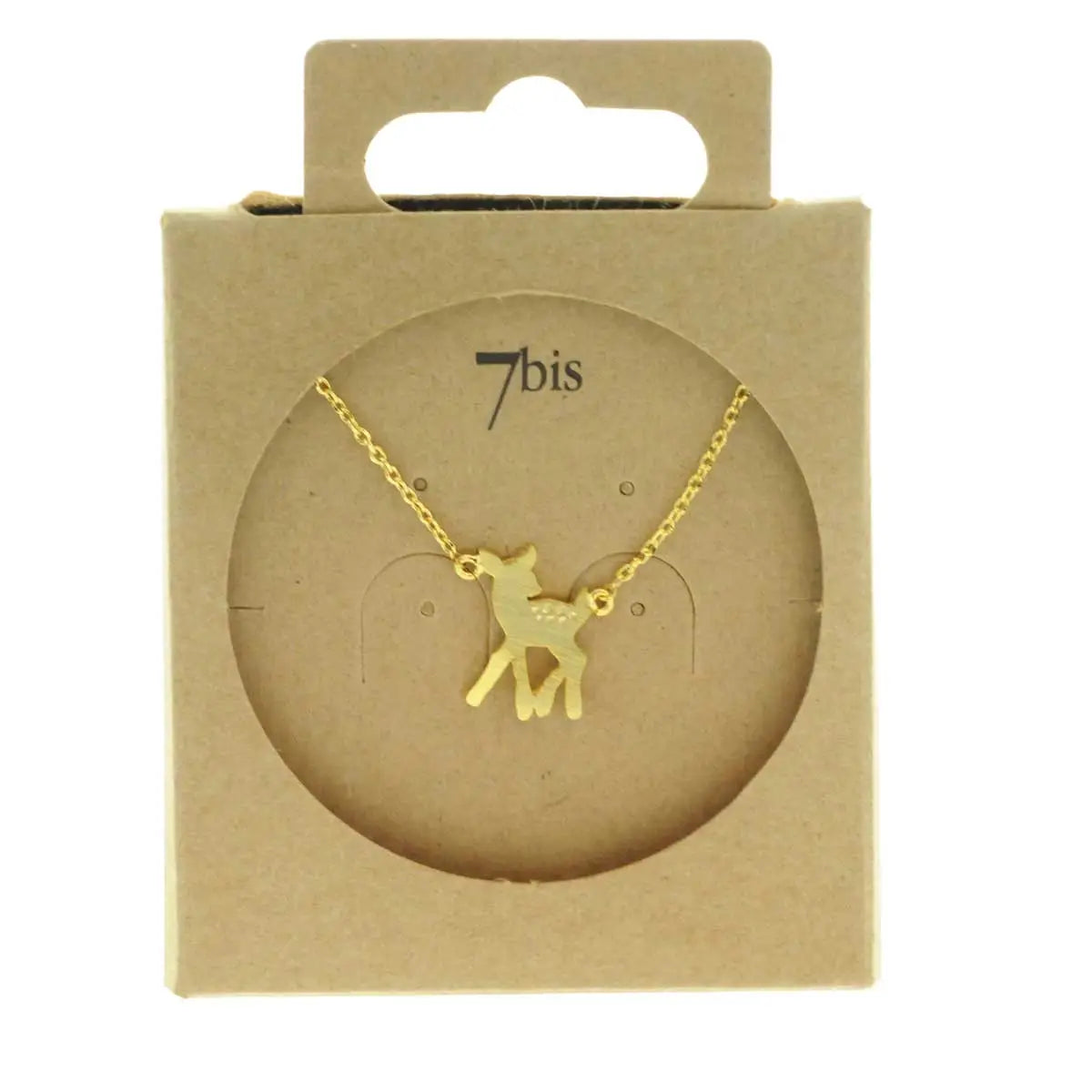 Zarte Halskette mit Rehkitz - Bambi Kette