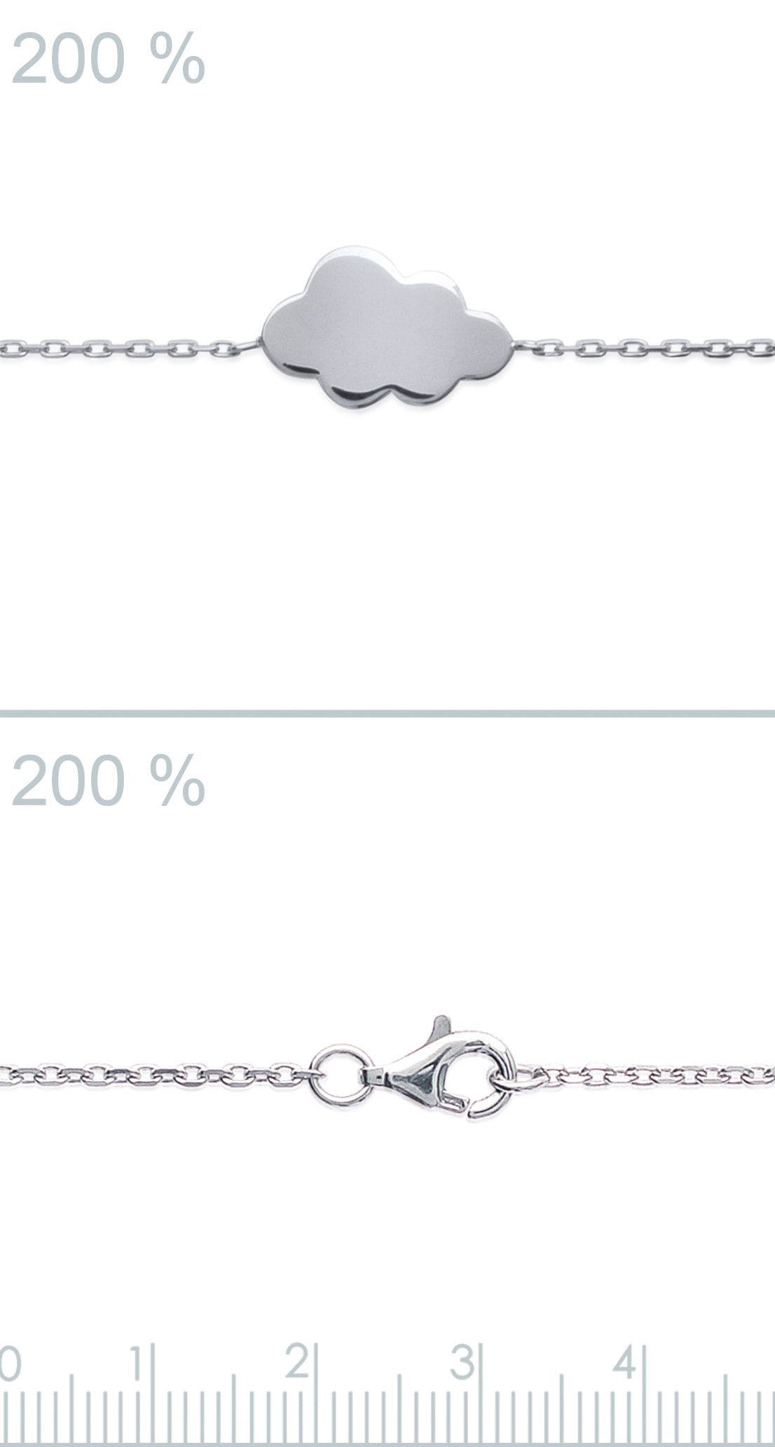silber kette mit wolke