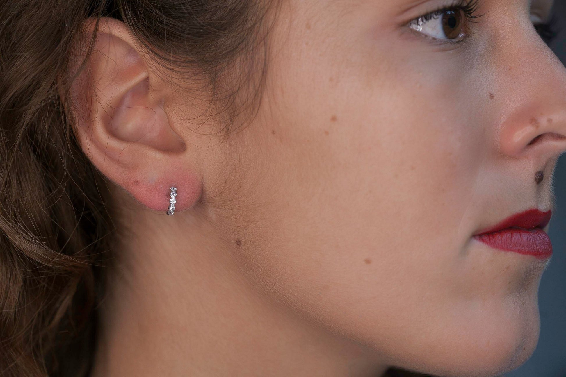 Creolen mit Zirkonia aus Silber