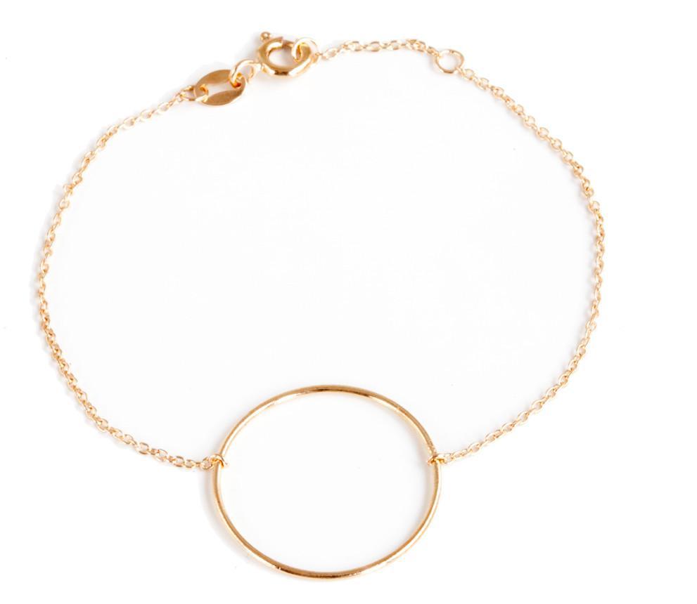 Armband mit eingearbeitetem Ring - 16K vergoldet