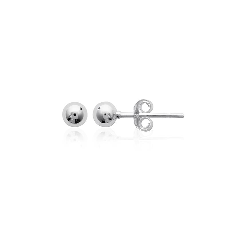 Puristische Ohrstecker Kugel aus Silber