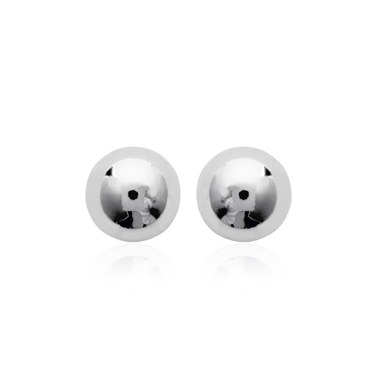 Puristische Ohrstecker Kugel aus Silber