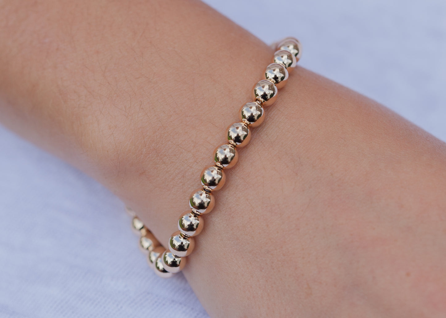 Kugelarmband 16 Karat vergoldet