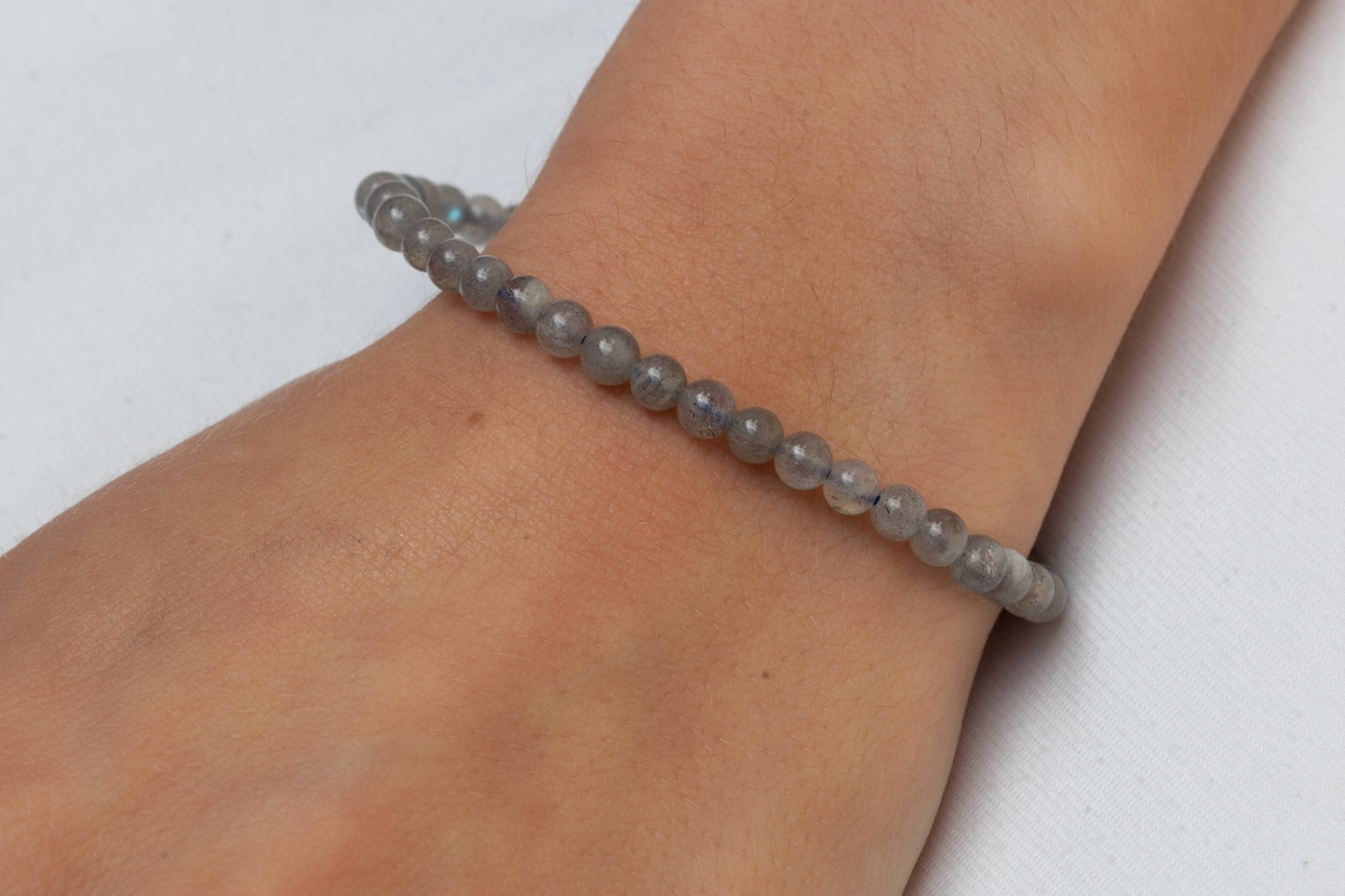 Labradorit Kugel Edelstein Stretch Armband