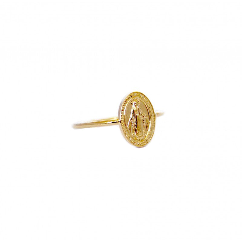 Ring mit Madonna - 16Karat vergoldet