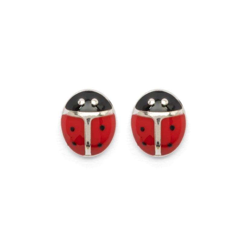 Marienkäfer Ohrstecker 925 Sterling Silber