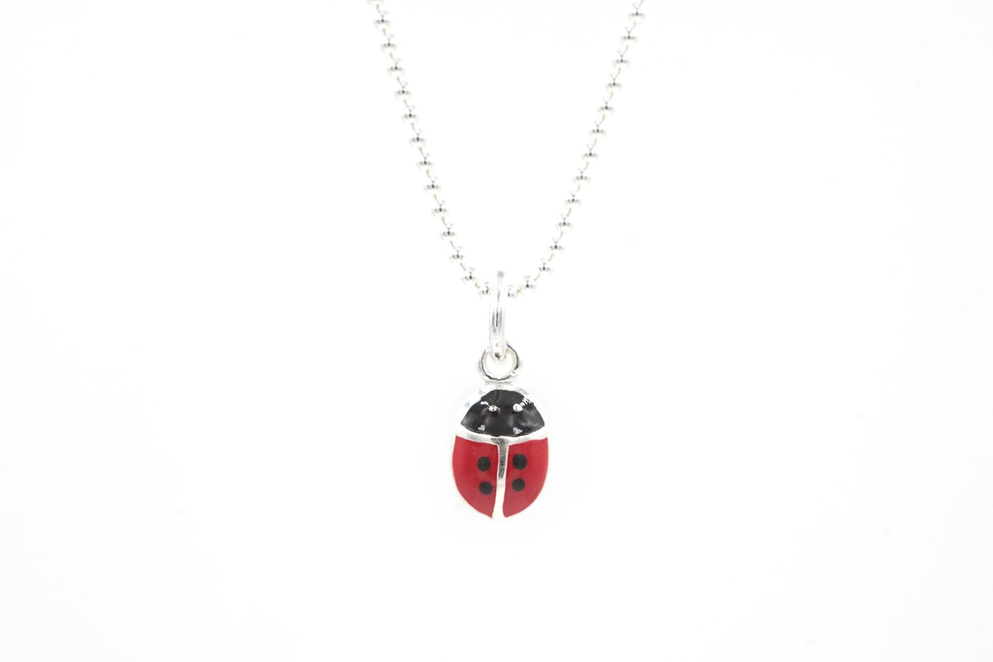 Kette mit Marienkäfer aus Silber