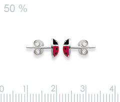 Marienkäfer Ohrstecker 925 Sterling Silber