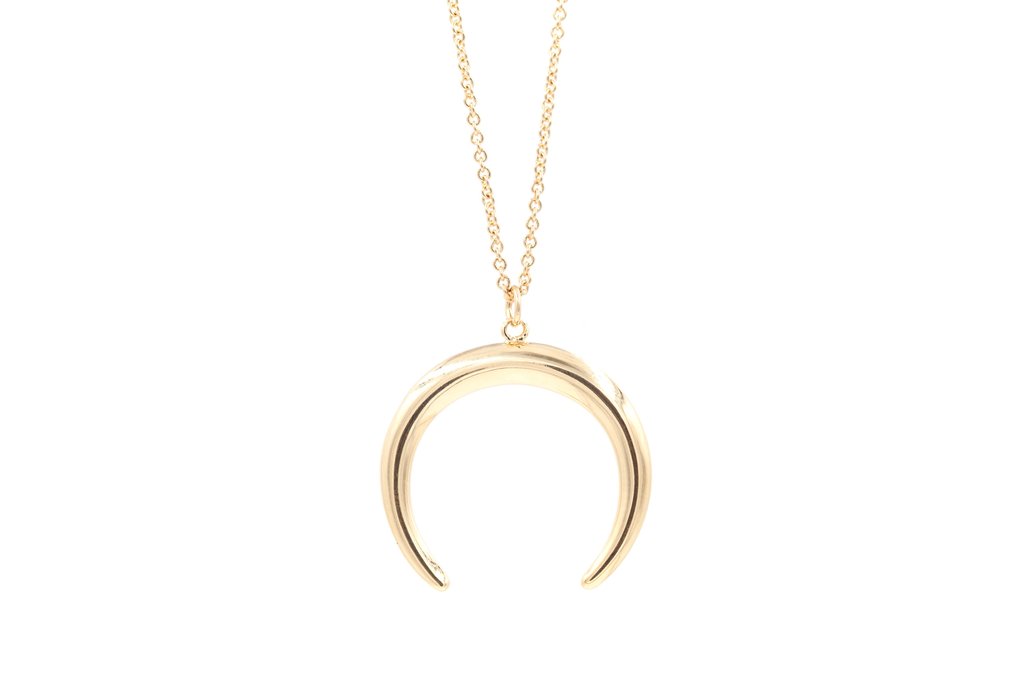 Kette mit Mond-Anhänger - Kette | MOON -Vergoldet