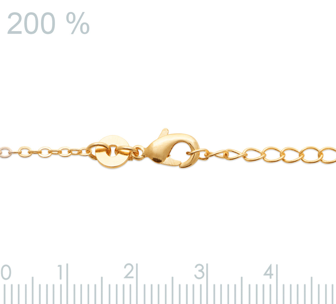 Schlichtes Armband mit Mondstein - 16K vergoldet