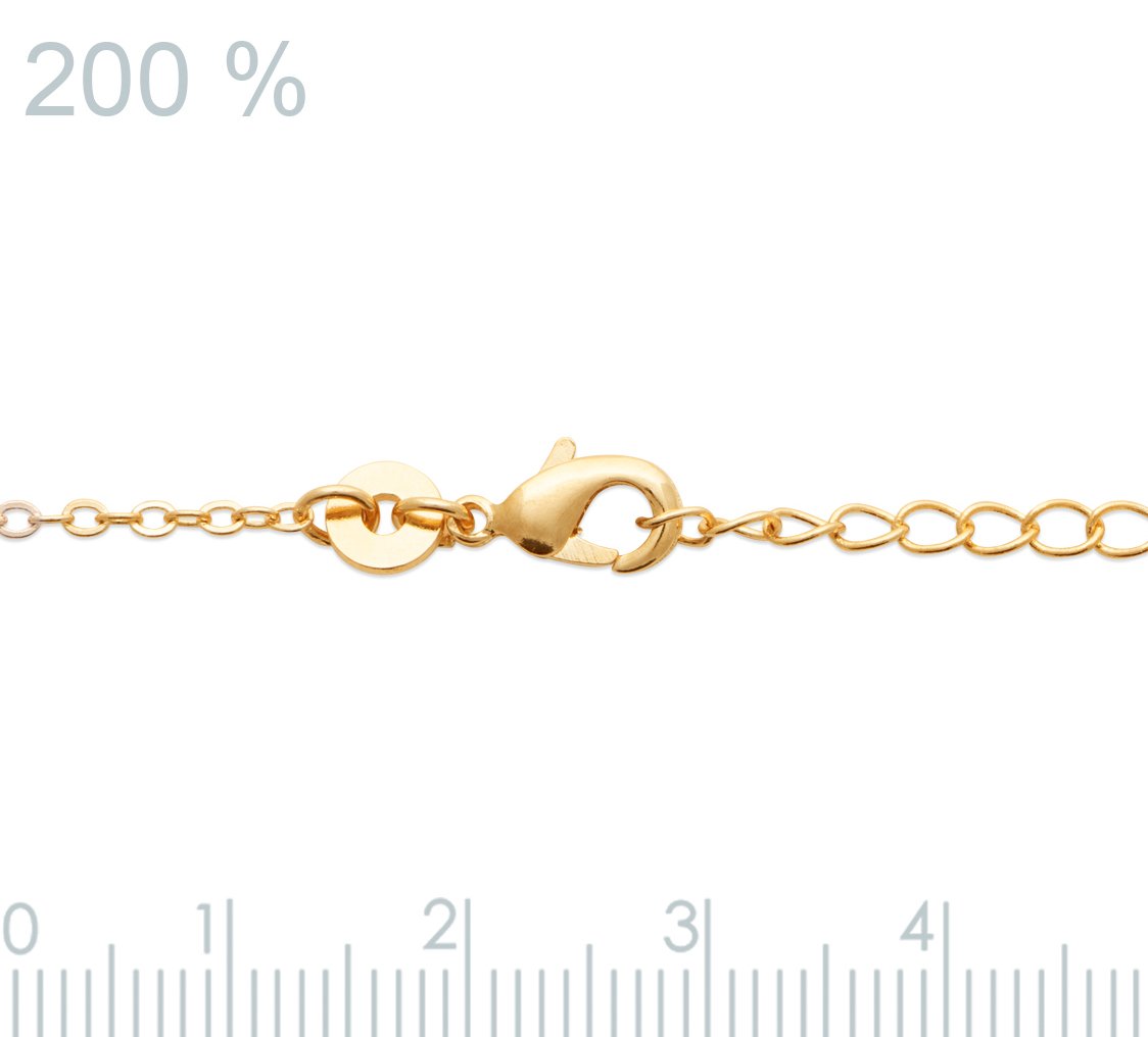 Kette mit Mondstein - 16K vergoldet