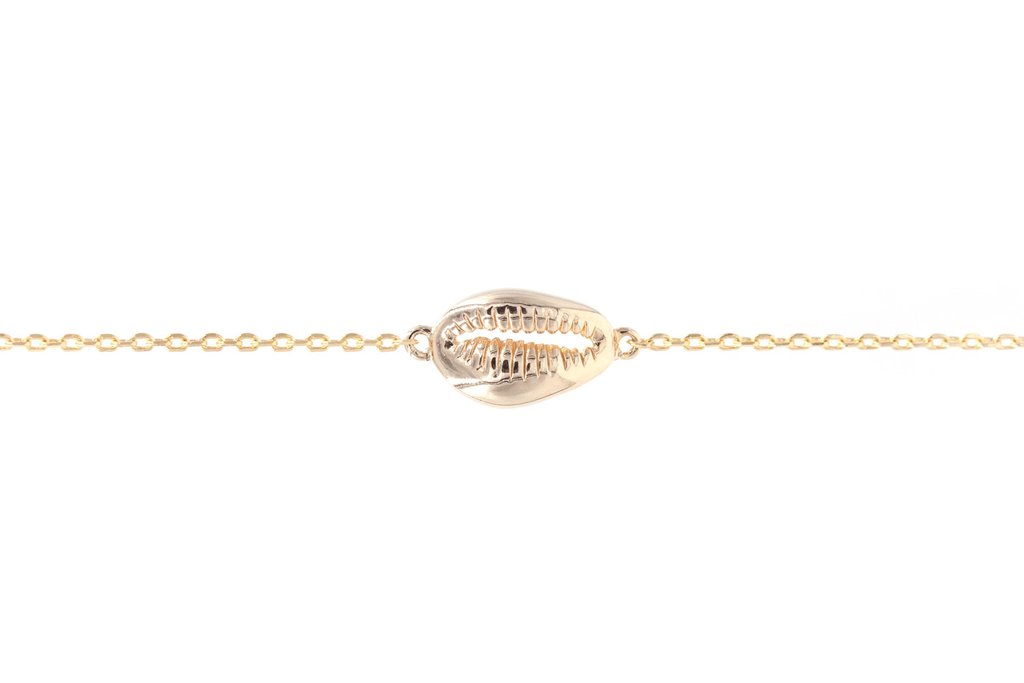 Armband mit Muschel 16K vergoldet