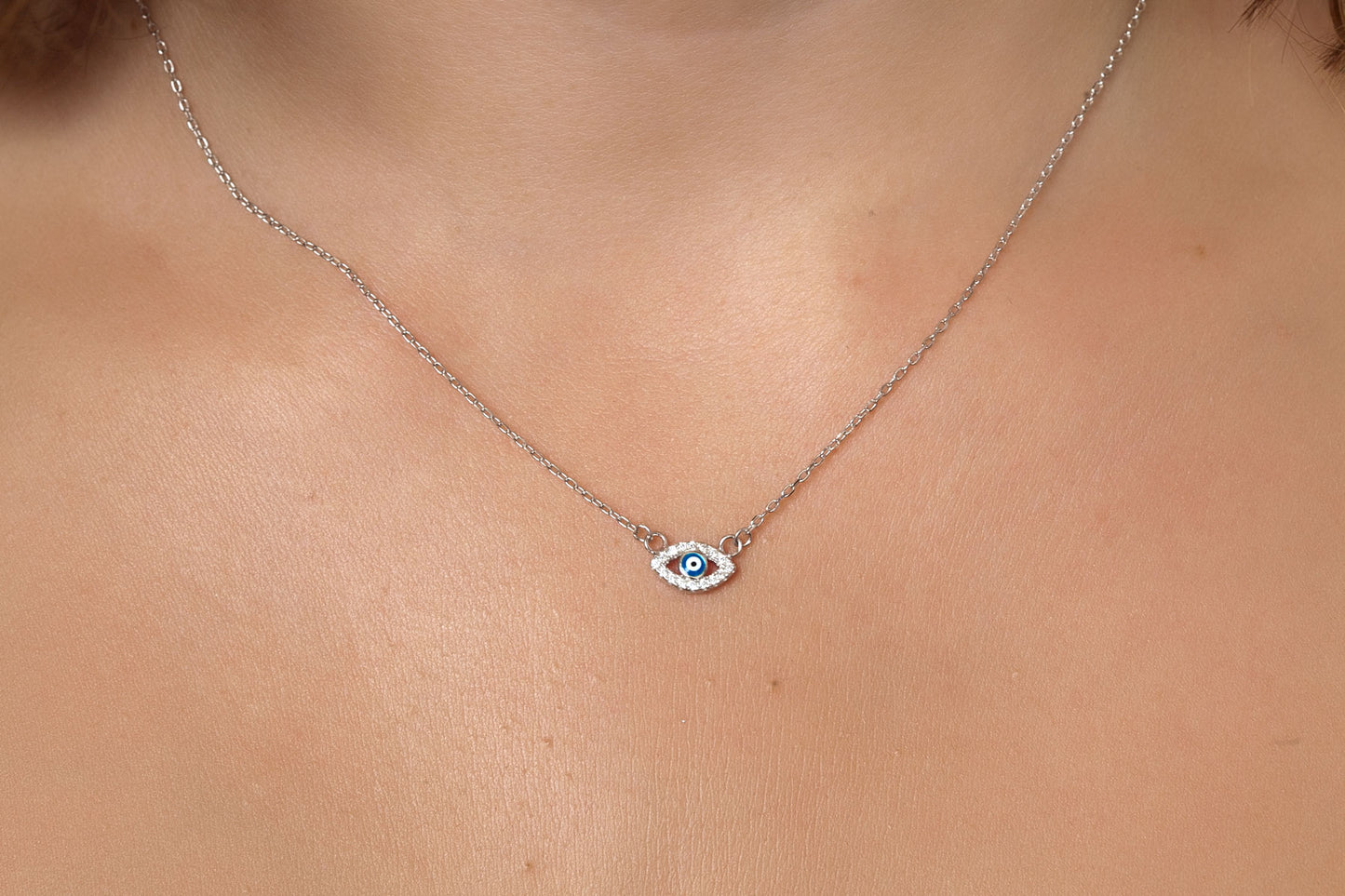 Nazar Kette aus Silber - Evil Eye Kette für Damen
