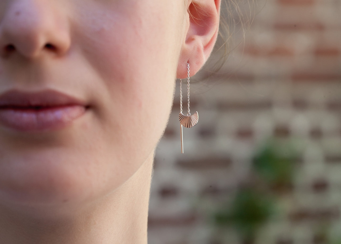 Ohrkettchen und Anhänger aus Silber