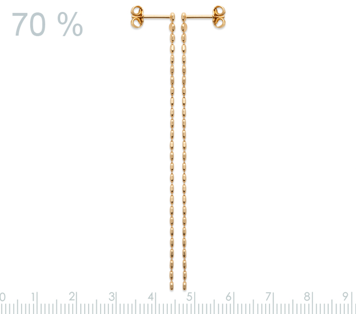 Stylische Ohrkettchen