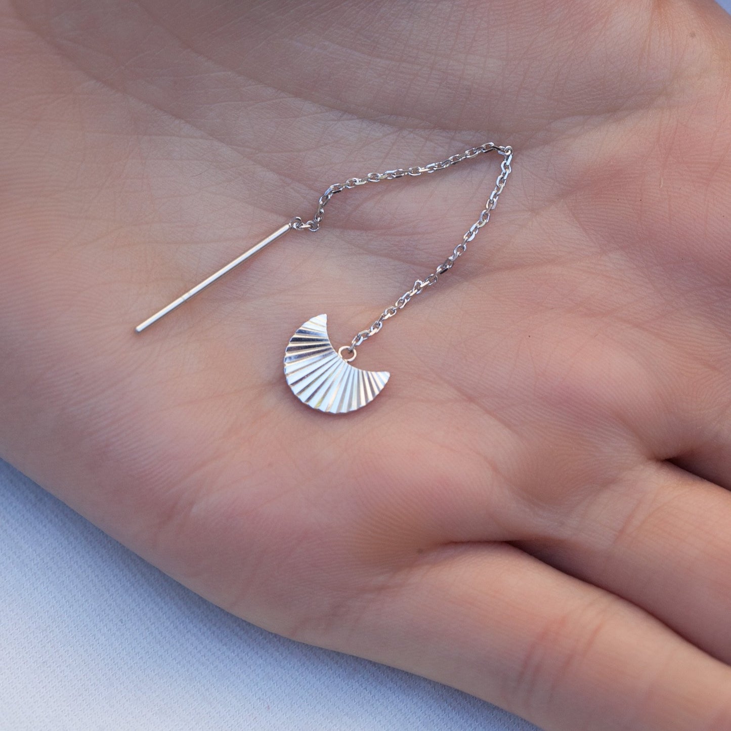 Ohrkettchen und Anhänger aus Silber