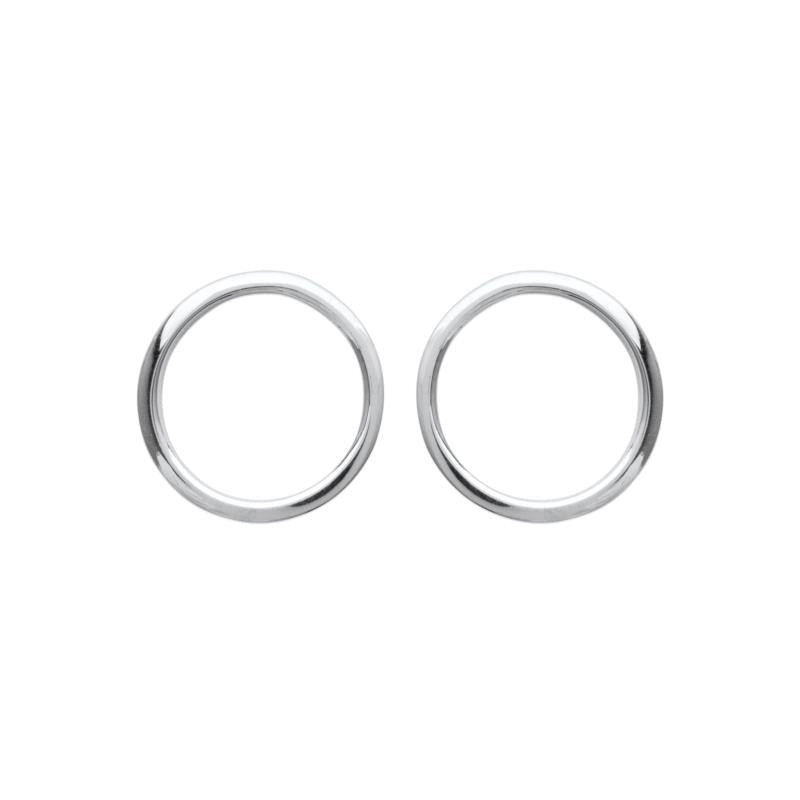 Ohrringe Ohrstecker Kreis Rund aus Silber