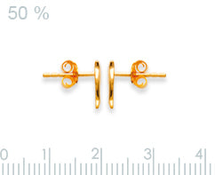 Ohrstecker Delfin Vergoldet - Ohrringe Kinder Delfin Fisch Maritim