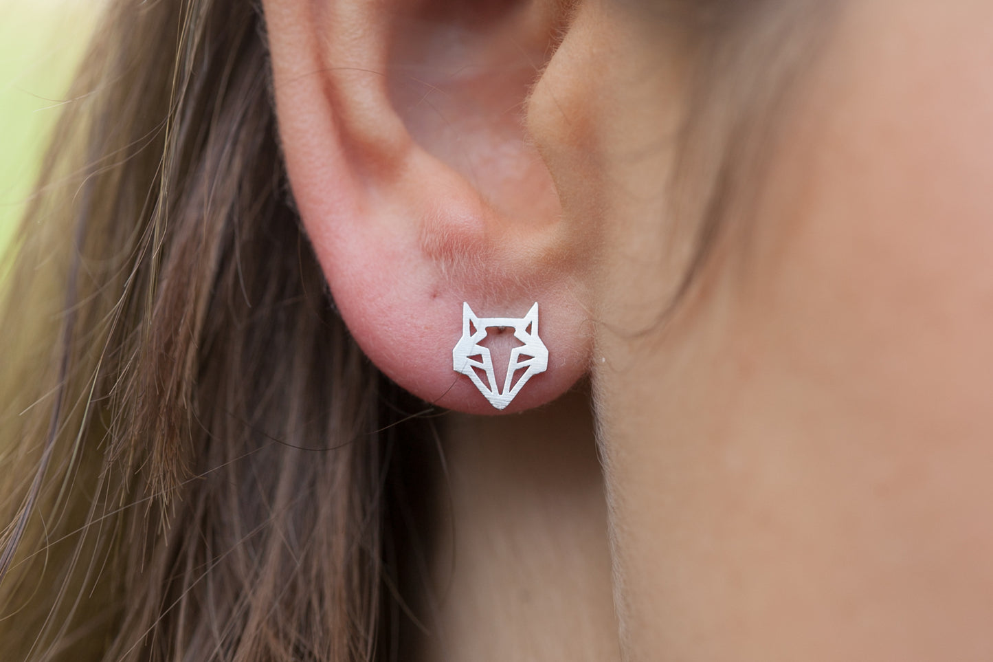 Ohrringe Fuchs versilbert